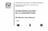 DESMATERIALIZACION DE LA ARQUITECTURA Humberto Islas …