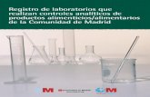 Registro de laboratorios que realizan - Comunidad de Madrid