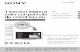 Televisor digital a color con pantalla - Sony
