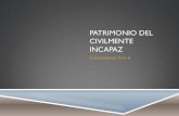PATRIMONIO DEL CIVILMENTE INCAPAZ - WordPress.com