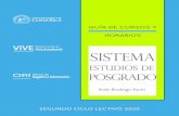 Guía de Cursos y Horarios. II-2020. Sistema de Estudios de ...