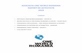 ASOCIA&IAONEWORLDROMANIA’ RAPORTDEACTIVITATE’ 2018’