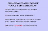 PRINCIPALES GRUPOS DE ROCAS SEDIMENTARIAS