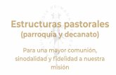 Estructuras pastorales (parroquia y decanato)