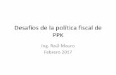 Desafíos de la política fiscal de PPK