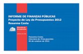 INFORME DE FINANZAS PÚBLICAS Proyecto de Ley de ...