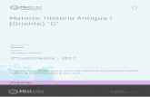 Materia: Historia Antigua I (Oriente) C