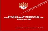 BASES Y NORMAS DE COMPETICIÓN TEMPORADA 2021/2022