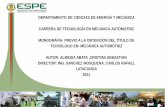DEPARTAMENTO DE CIENCIAS DE ENERGÍA Y MECÁNICA CARRERA DE ...
