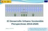 El Desarrollo Urbano Sostenible Perspectivas 2014-2020