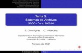 Tema 3: Sistemas de Archivos