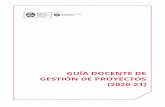 GUÍA DOCENTE DE GESTIÓN DE PROYECTOS [2020-21]