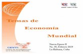 Temas de Economía Mundial Consejo de Redacción Edición