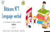 Bitácora N°1 Lenguaje verbal - escuelablascanas.cl