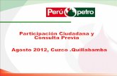 Participación Ciudadana y Consulta Previa Agosto 2012 ...