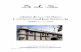 Informe de Labores Museo Histórico Cultural Juan Santamaría