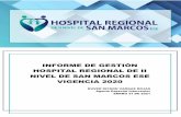 INFORME DE GESTIÓN HOSPITAL REGIONAL DE II NIVEL DE SAN ...