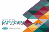2020 MEMORIA DE ACTIVIDADES - esparkinson.es