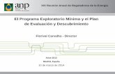 El Programa Exploratorio Mínimo y el Plan de Evaluación y ...