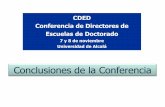 CDED Conferencia de Directores de Escuelas de Doctorado