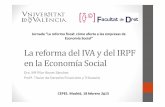 La reforma del IVA y del IRPF en la Economía Social
