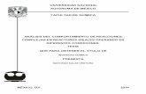 TESIS: ANÁLISIS DEL COMPORTAMIENTO DE REACCIONES COMPLEJAS ...