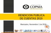 RENDICION PUBLICA DE CUENTAS 2019 - copnia.gov.co
