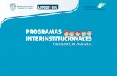 PROGRAMAS INTERINSTITUCIONALES CUADERNILLO
