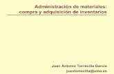 Administración de materiales: compra y adquisición de ...