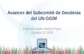 Avances del Subcomité de Geodesia del UN-GGIM