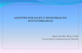 AGENTES SOCIALES Y MEMORIAS DE SOSTENIBILIDAD