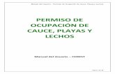 PERMISO DE OCUPACIÓN DE CAUCE, PLAYAS Y LECHOS