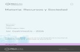 Materia: Recursos y Sociedad - dspace5.filo.uba.ar