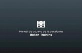 Manual de usuario de la plataforma Bakan Training
