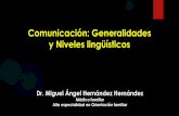 Comunicación: Generalidades y Niveles lingüísticos