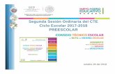 Segunda Sesión Ordinaria del CTE Ciclo Escolar 2017-2018 ...