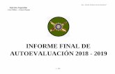 INFORME FINAL DE AUTOEVALUACIÓN 2018 - 2019
