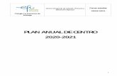 PLAN ANUAL DE CENTRO 2020-2021