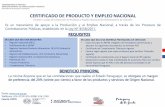 Dirección de Promoción Empresarial CERTIFICADO DE …