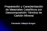 Preparación y Caracterización de Materiales Catalíticos ...