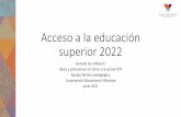 Acceso a la educación superior 2022 - colegiostmf.cl
