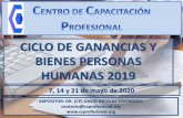 CICLO DE GANANCIAS Y BIENES PERSONAS HUMANAS 2019