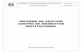 INFORME DE GESTIÓN CENTRO DE BIENESTAR INSTITUCIONAL