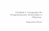 Unidad I. Lenguaje de Programación Orientado a Objetos.
