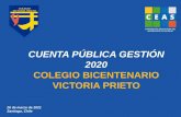 CUENTA PÚBLICA GESTIÓN 2020 COLEGIO BICENTENARIO VICTORIA ...