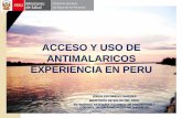 ACCESO Y USO DE ANTIMALARICOS EXPERIENCIA EN PERU