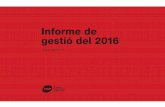 Informe de gestió del 2016 - UAB Barcelona
