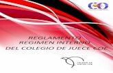 REGLAMENTO REGIMEN INTERNO DEL COLEGIO DE JUECE COE