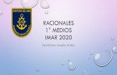 RACIONALES 1° MEDIOS IMAR 2020