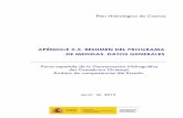 APÉNDICE X.5. RESUMEN DEL PROGRAMA DE MEDIDAS. DATOS GENERALES